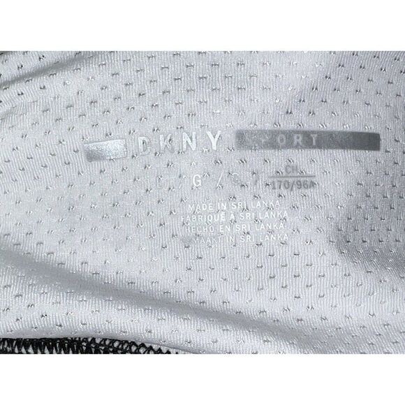DKNY Sports Confetti Print Twist Front Bra w/ Removable Cups Large NWT - Picture 10 of 11